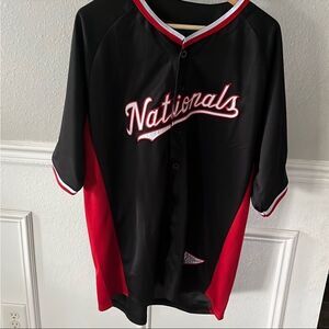 Majestic Black and Red Baseball Jersey Washington nationals 2019 world champ